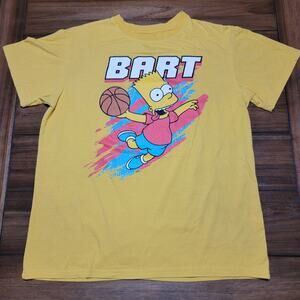The Simpsons Yellow Unisex Tee Basketball "Bart" - Size XL*
